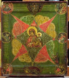 Die Jungfrau des brennenden Busches, vom Berg Athos